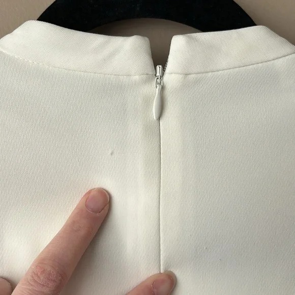 NWT A.L.C white Jane long sleeve dress sz 2 - Picture 12 of 13